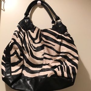 Zebra print purse